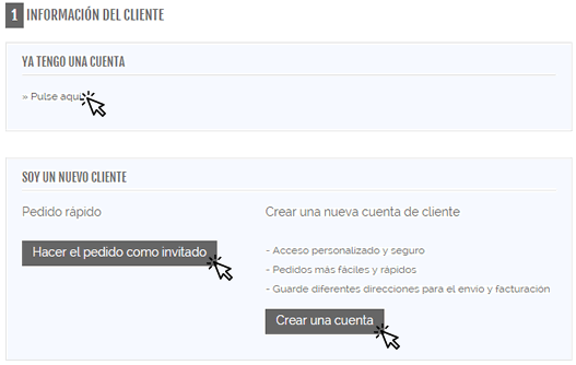 Información del cliente