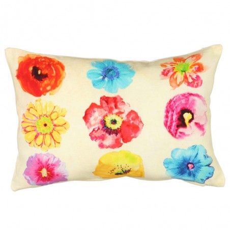 Cojín rectangular flores (30x45)
