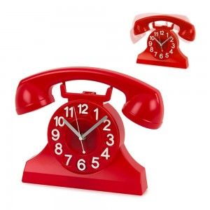 Horloge murale Riiing rouge