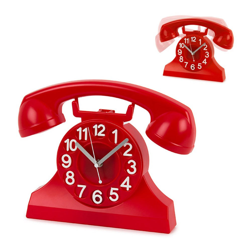 Reloj pared Riiing rojo