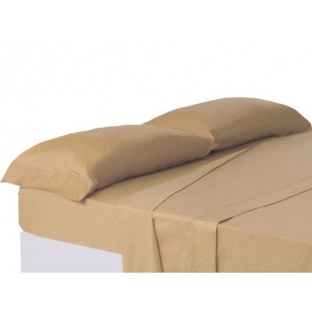 Sábana encimera beig cama 150 cm