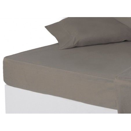 Sábana bajera gris cama 150 cm