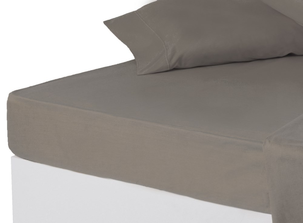 Drap gris lit de 150 cm