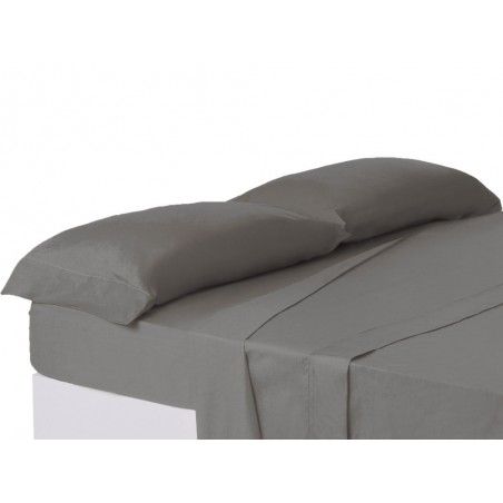 Taie d'oreiller lit de 150 cm gris