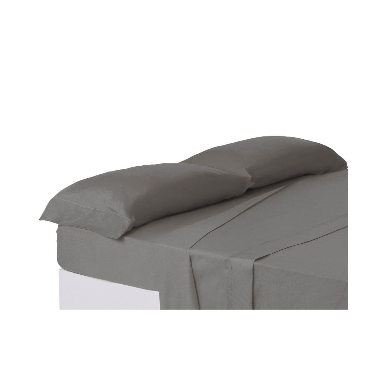 Taie d'oreiller lit de 150 cm gris