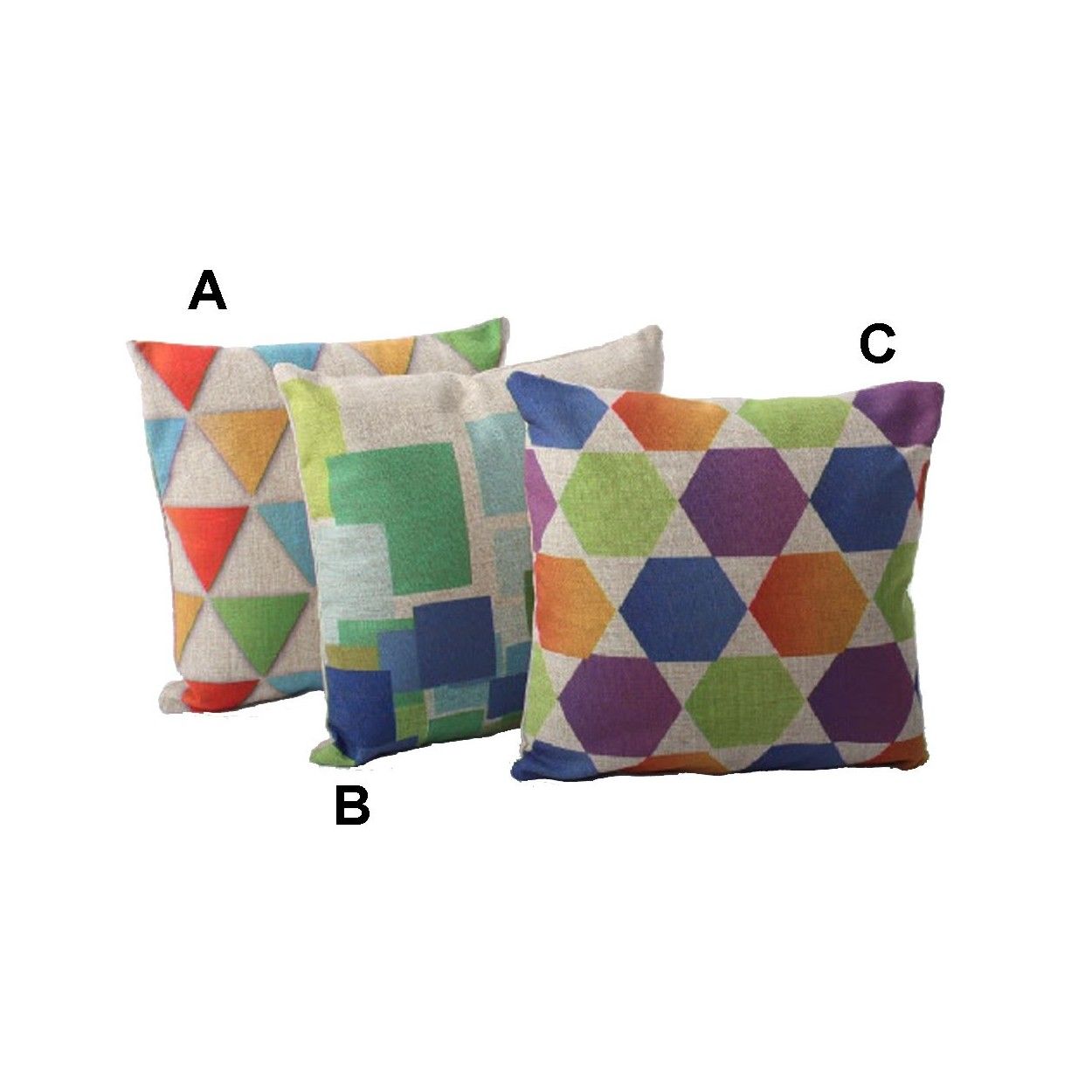 Coussin en lin. Trois modèles.