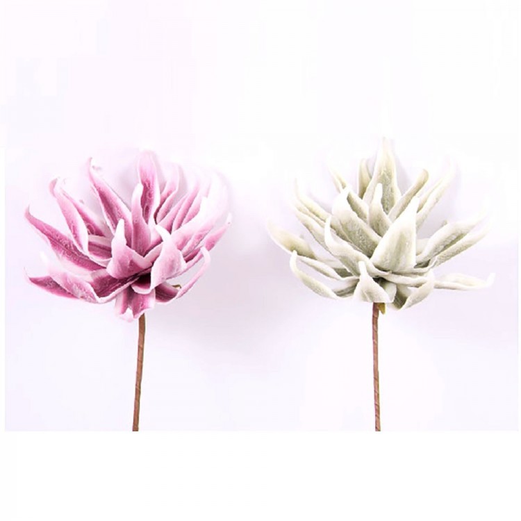 Flor artificial, eva acolchada (70 cm) dos colores