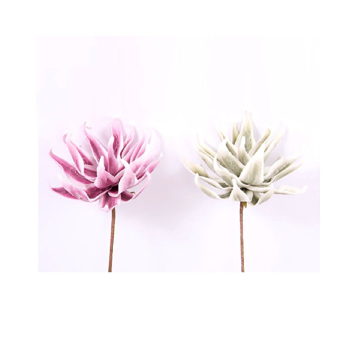 Flor artificial, eva acolchada (70 cm) dos colores