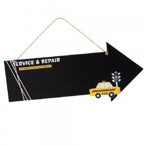 Pizarra infantil para  colgar (52x23 cm) modelo taxi