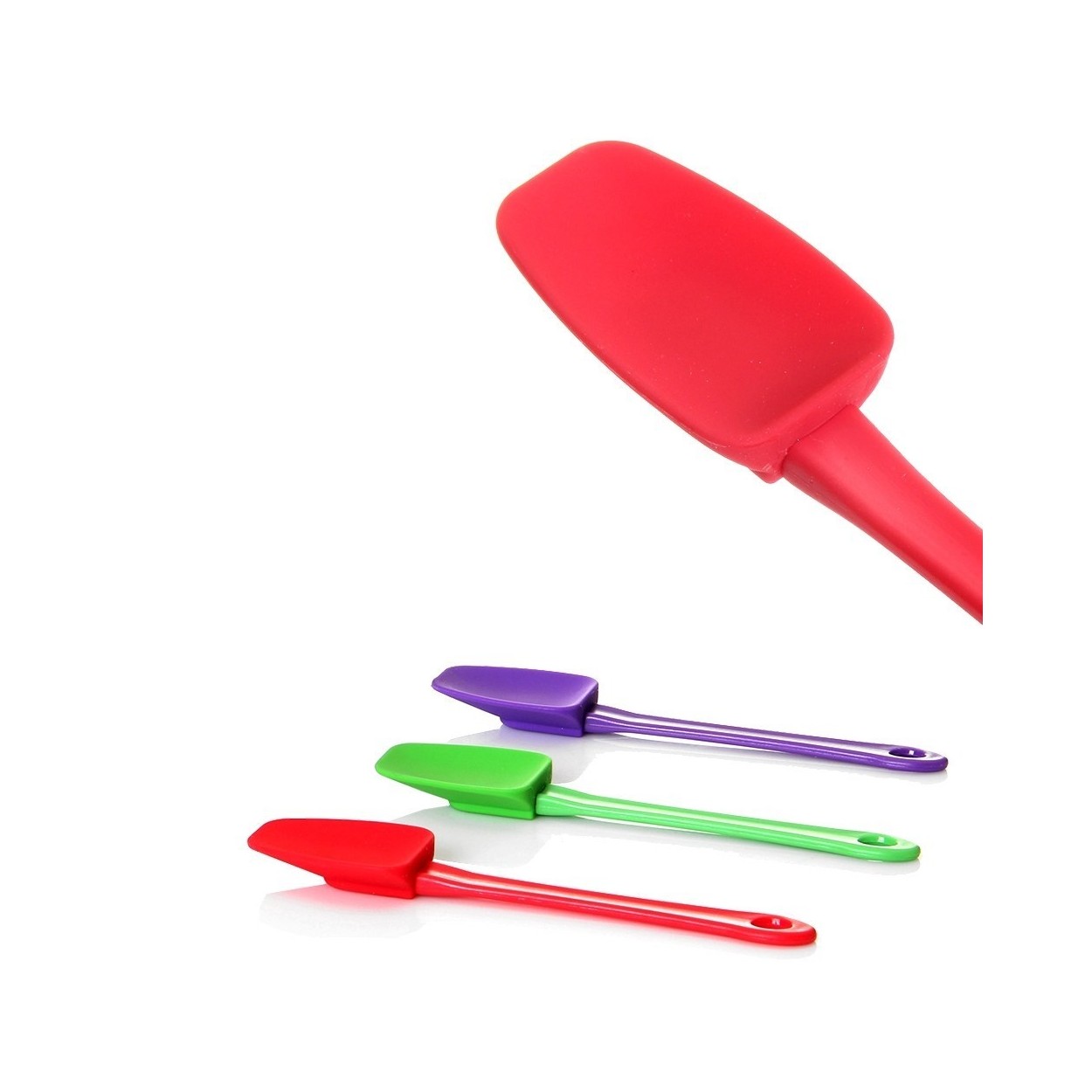 Lengua pastelera silicona 3 colores (24,5x5,5x2 cm)