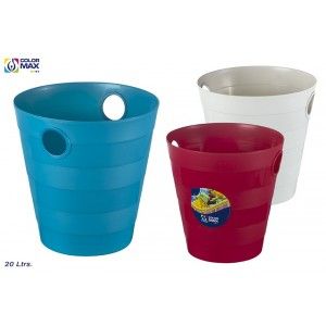 Papelera redonda. 3 colores