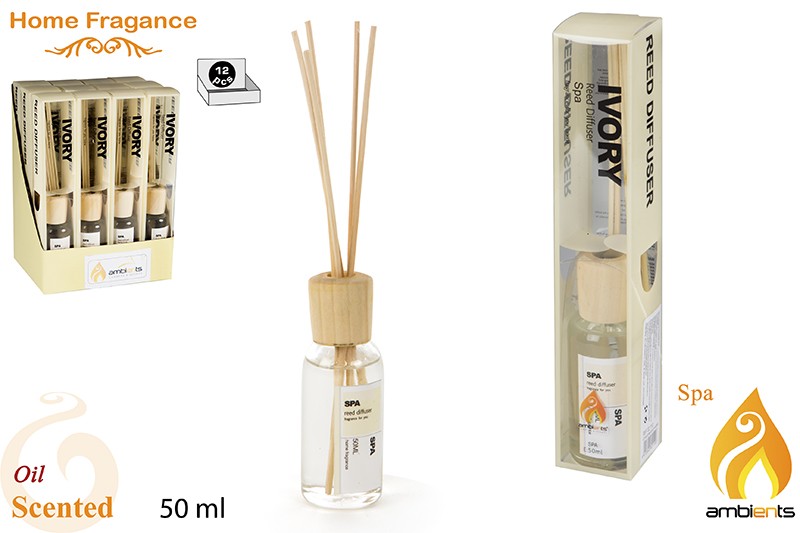 Difusor de aroma en cristal (50 ml). Spa