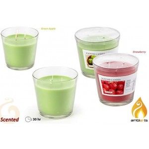 Vela aromática en vaso. 2 aromas