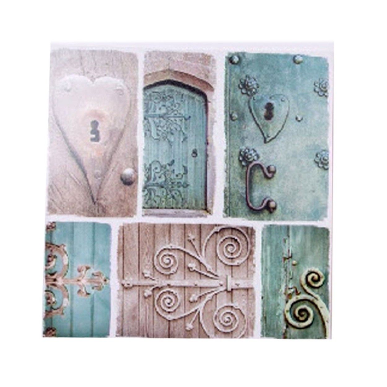 Lienzo fotoimpresión de puertas antiguas. Dos modelos. (80 x 80 x 3 cm)