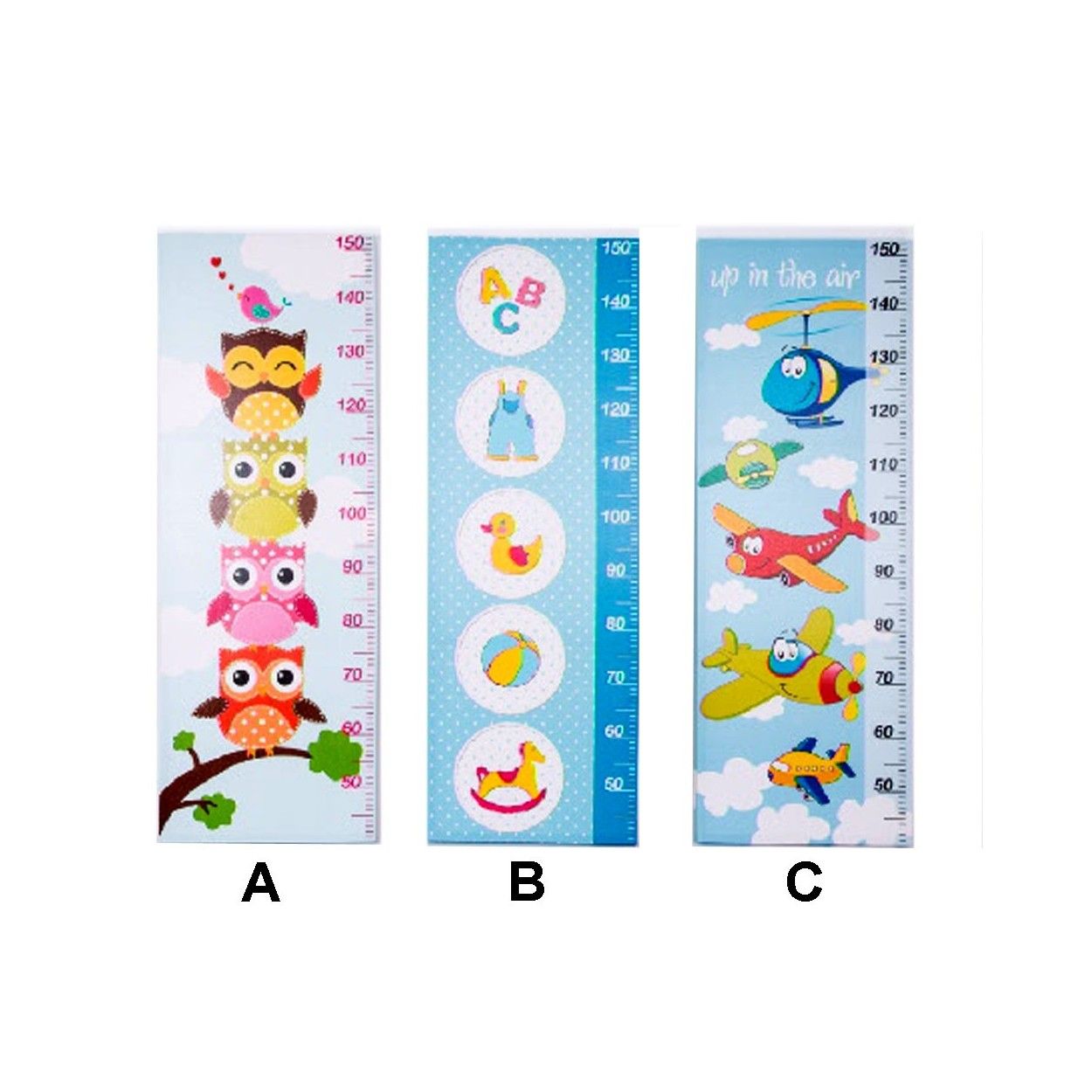 Cuadro medidor infantil. Tres modelos. (40 x 113 x 4 cm)