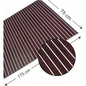 ALFOMBRA BAMBÚ MARRÓN RAYAS