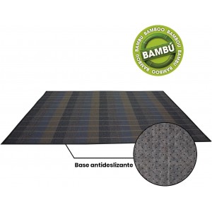 ALFOMBRA BAMBÚ NATURAL CUADROS 180X300