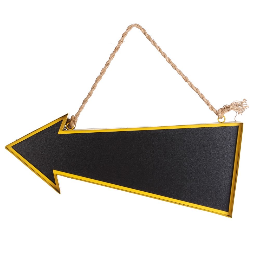 Decoración para colgar - Flecha en metal (62.5x5x25.5 cm).