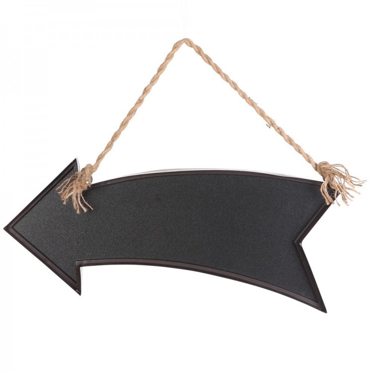 Decoración para colgar - Flecha en metal (659.5x5x25 cm).