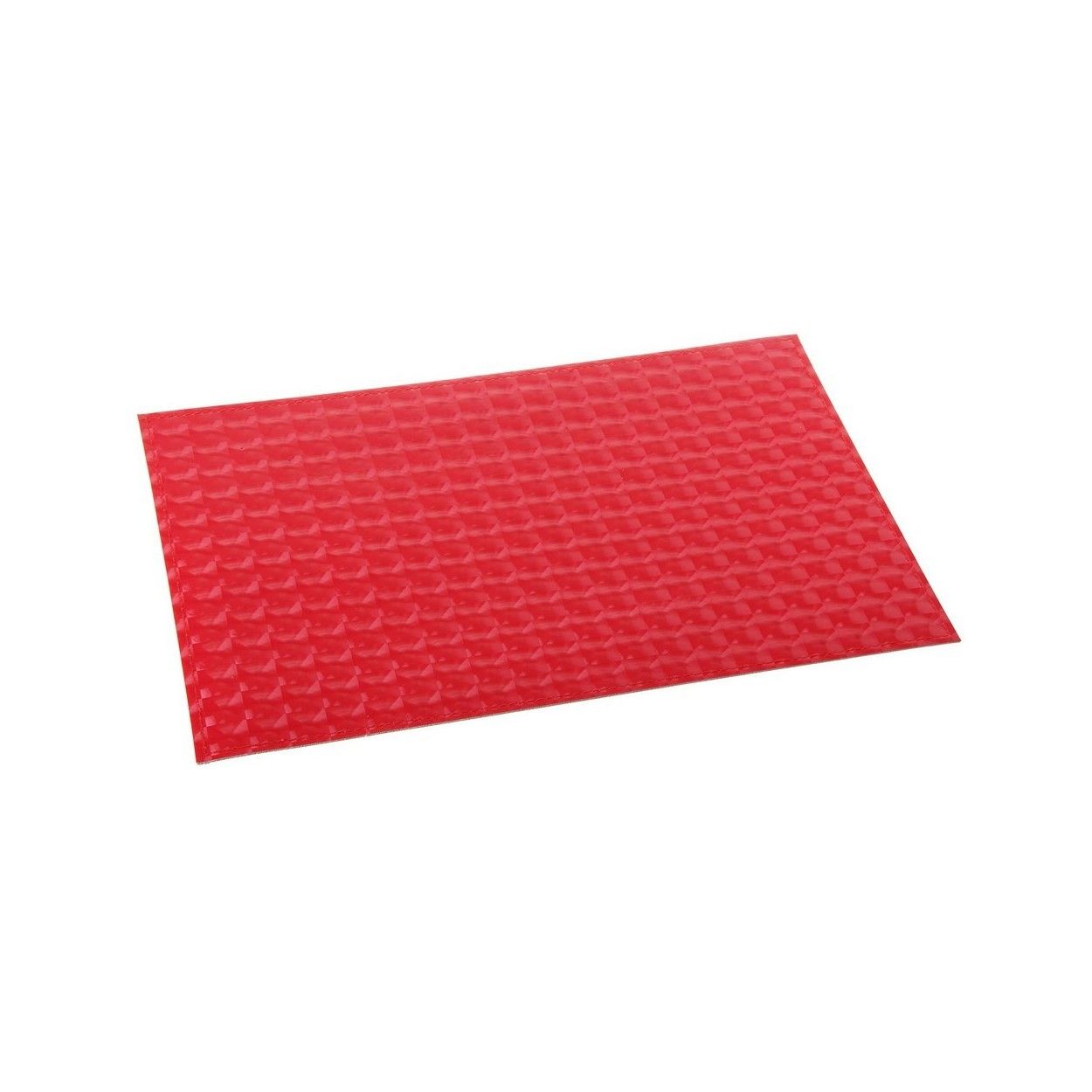 Salvamantel rojo de polipiel (30x45 cm)