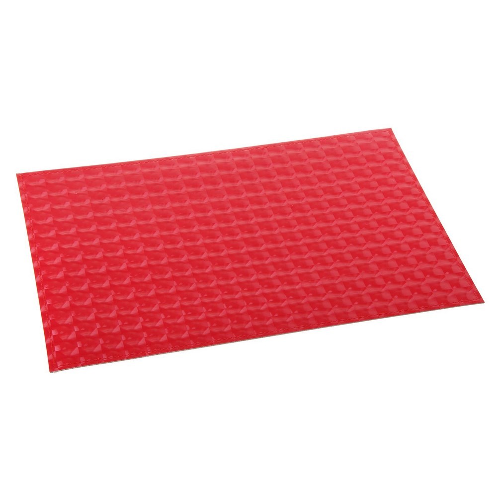 Salvamantel rojo de polipiel (30x45 cm)