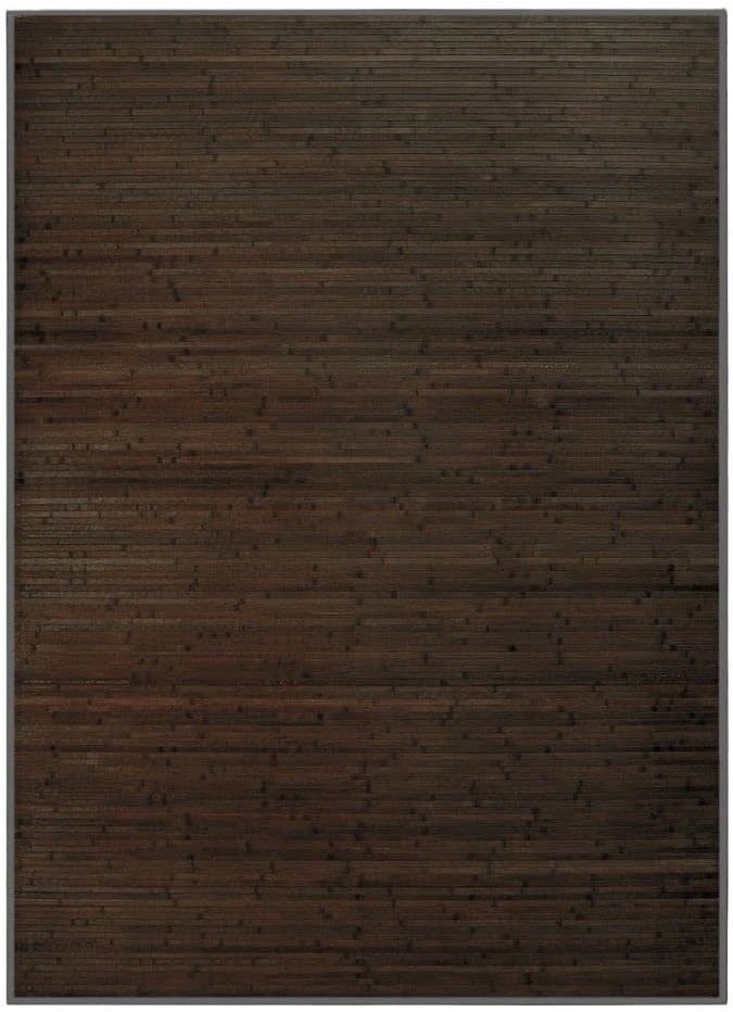 ALFOMBRA BAMBÚ MARRÓN OSCURO 140X200