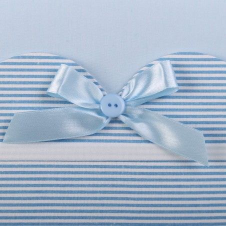 Percha infantil azul madera (72x30x3,50)