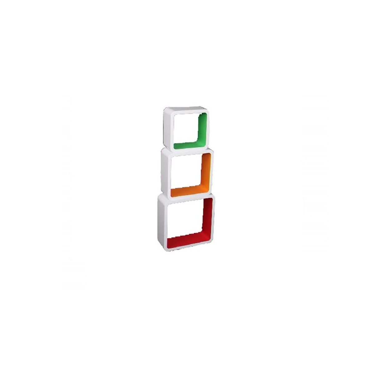 ESTANTERÍA DE MÓDULOS DE MADERA COLOR BLANCO (27x27x10)