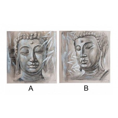 Cuadro de lino - Modelo Buda (100x100x3.8 cm)