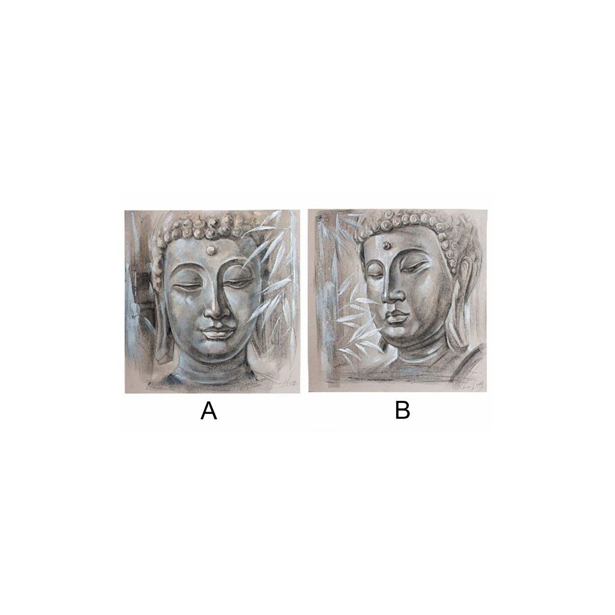 Cuadro de lino - Modelo Buda (100x100x3.8 cm)