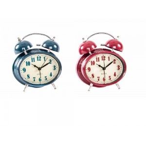 reloj despertador en metal (13,1x5,8x15,5)