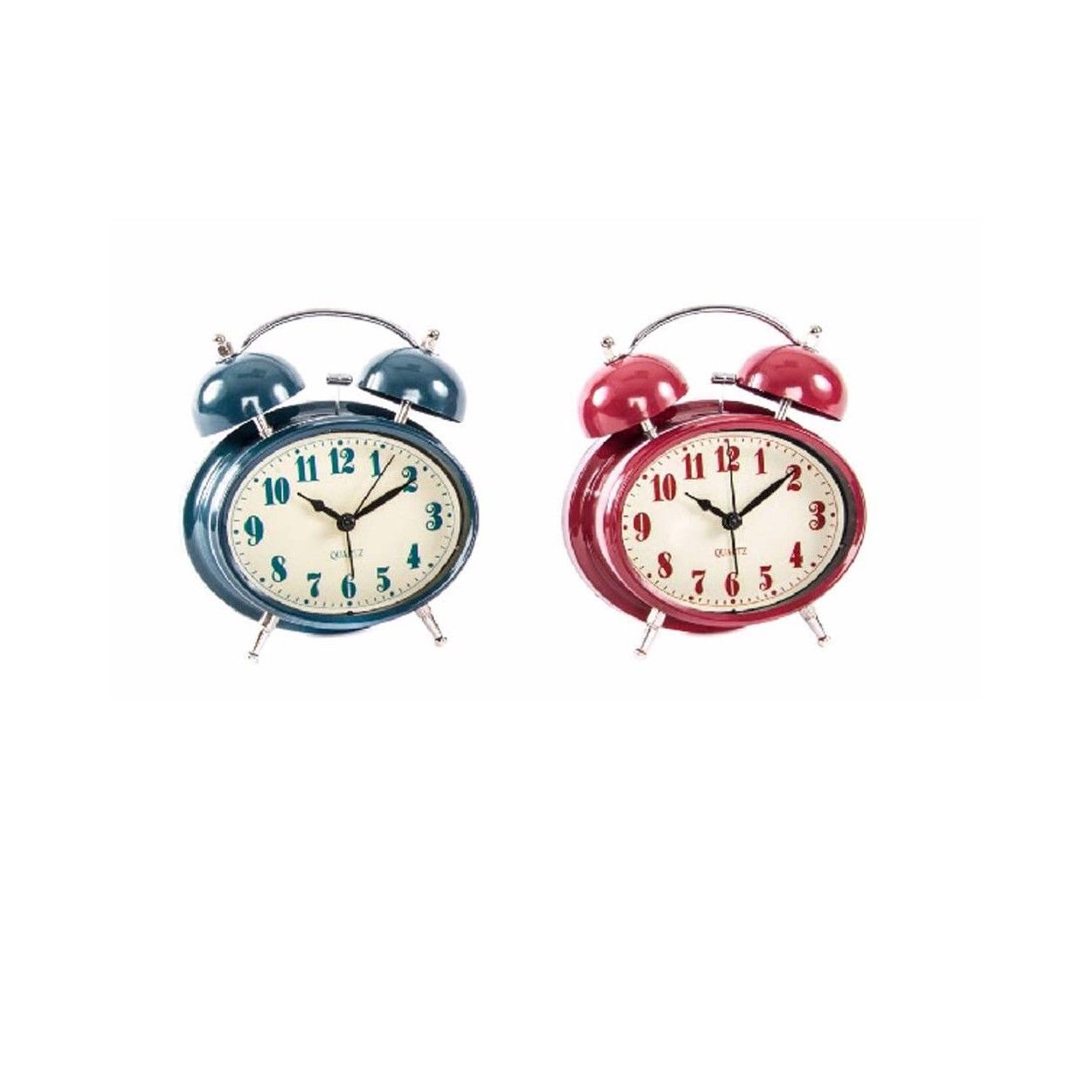 reloj despertador en metal (13,1x5,8x15,5)