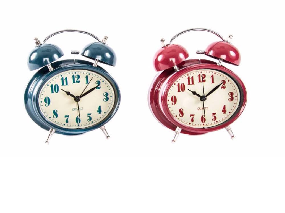 reloj despertador en metal (13,1x5,8x15,5)