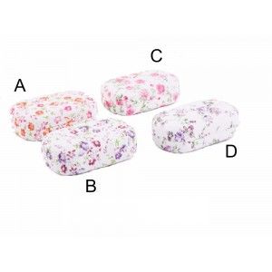 Estuche para lentillas - Modelo flores (9.6x5.7x3 cm)