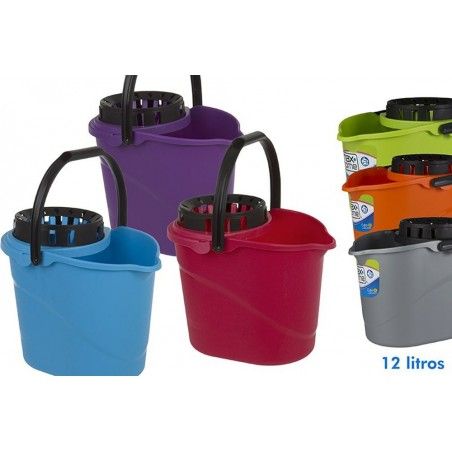 Cubo de fregar con escurre fácil (12 L)