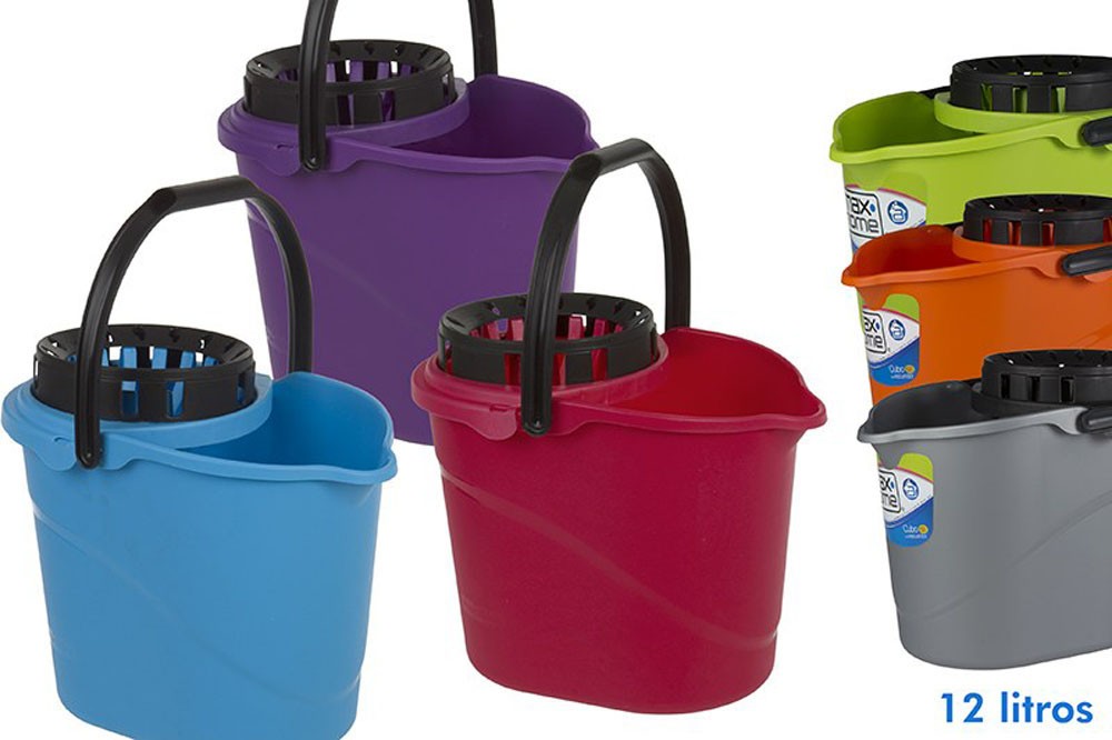 Cubo de fregar con escurre fácil (12 L)