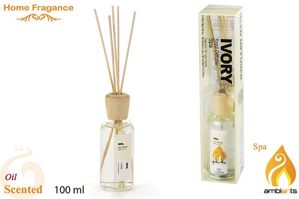 Difusor de aroma en bote de cristal (100 ml) - Modelo Spa