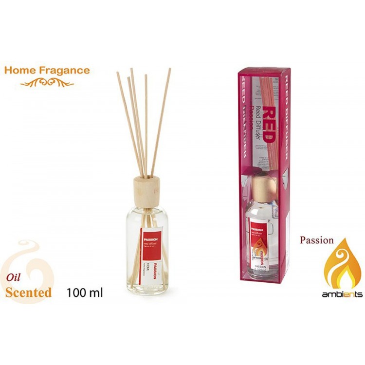 Difusor de aroma en bote de cristal - Modelo pasión (100 ml)