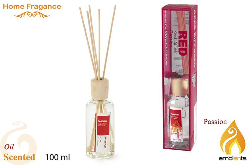 Difusor de aroma en bote de cristal - Modelo pasión (100 ml)