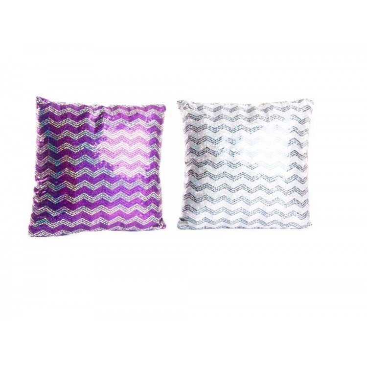 Cojín de poliester - Modelo zigzag (45x45 cm)