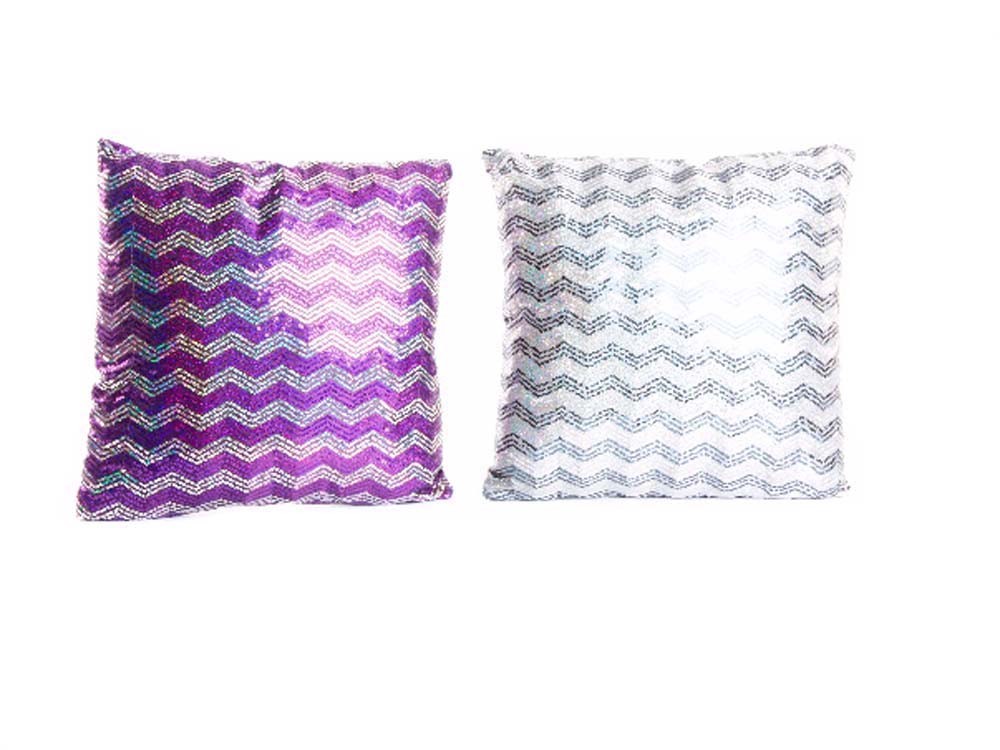 Cojín de poliester - Modelo zigzag (45x45 cm)