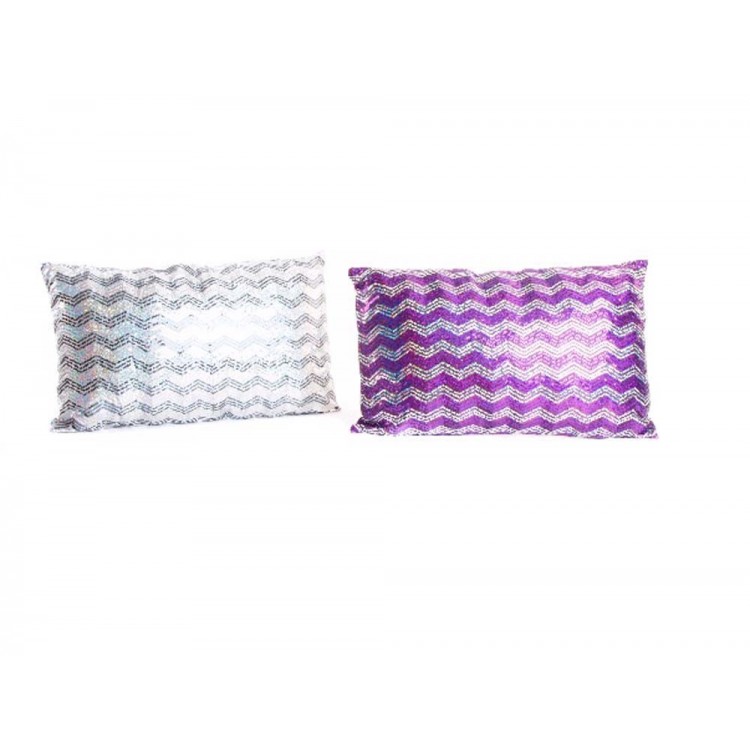 Cojín de poliester - Modelo zigzag (50x30 cm)