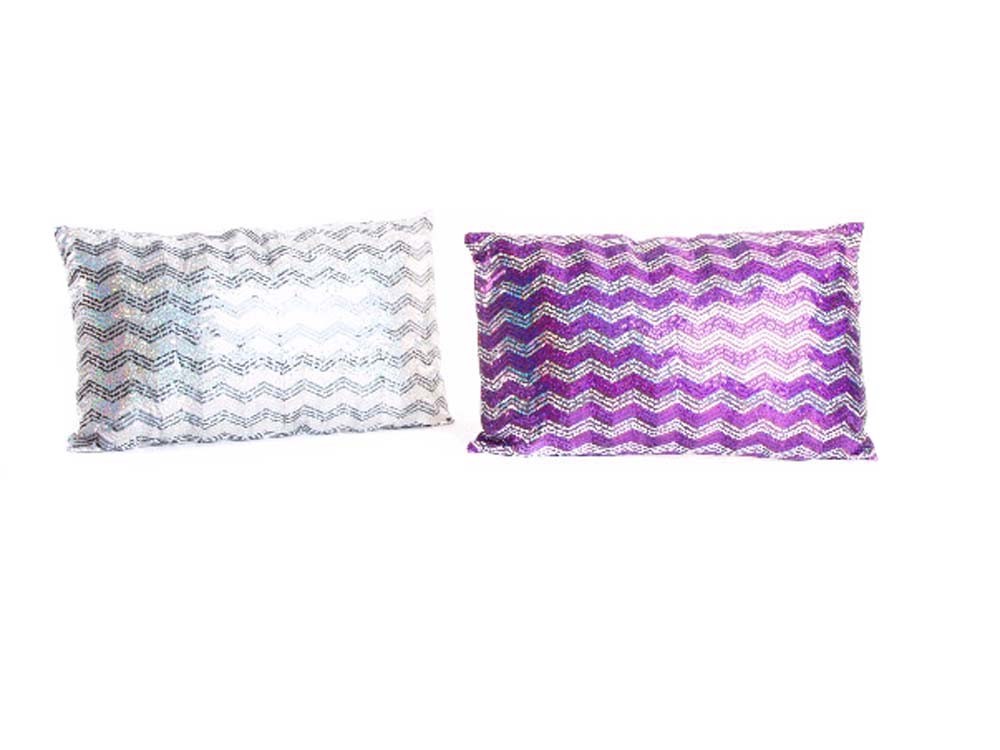 Cojín de poliester - Modelo zigzag (50x30 cm)
