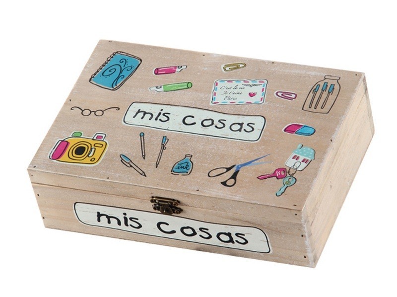 Caja rectangular de pino (16x24x7)