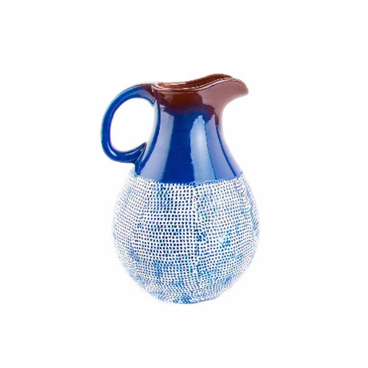 Jarrón de Cerámica Azul (22,5x21,3x30.8 cm)