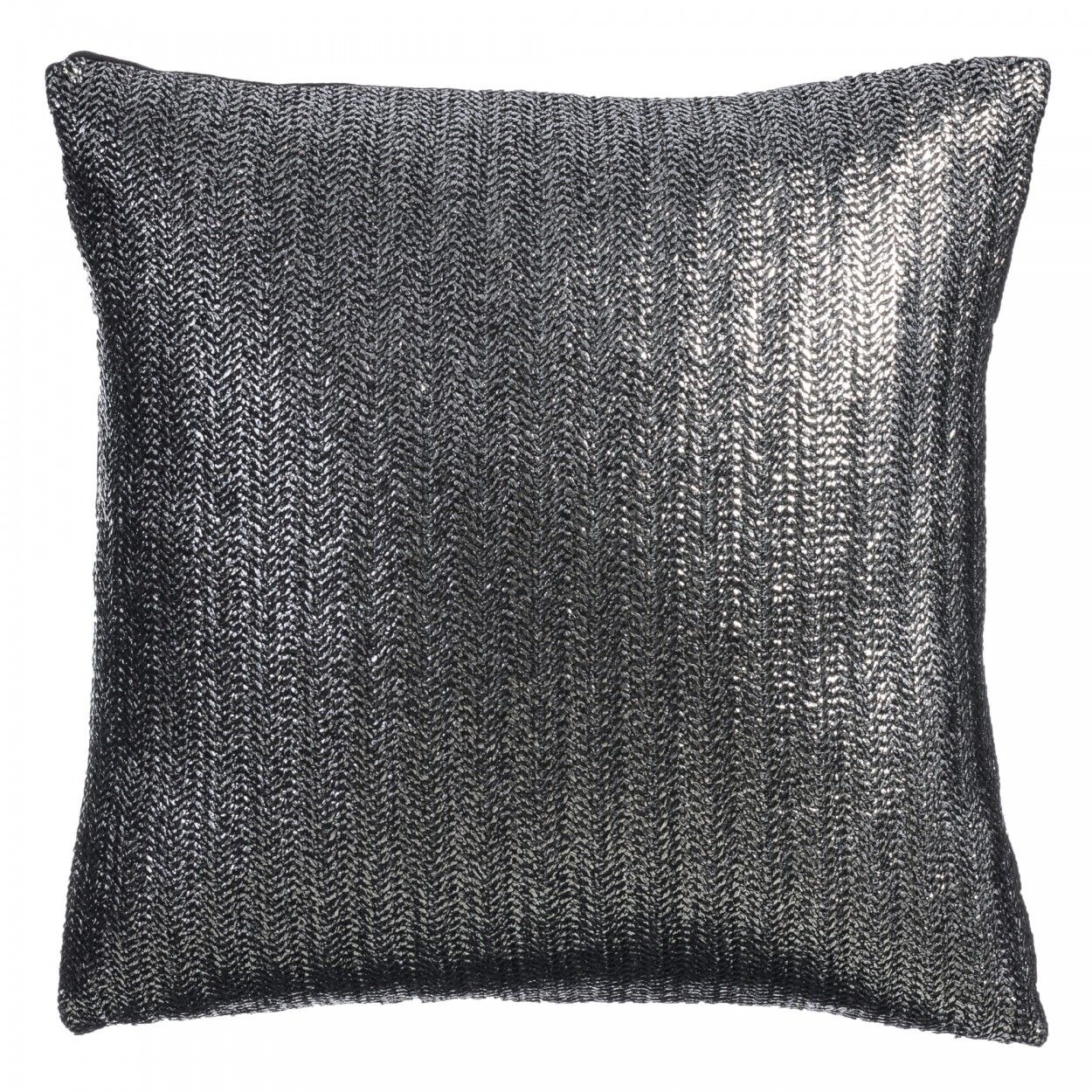 Cojín cuadrado plateado (40x40 cm)