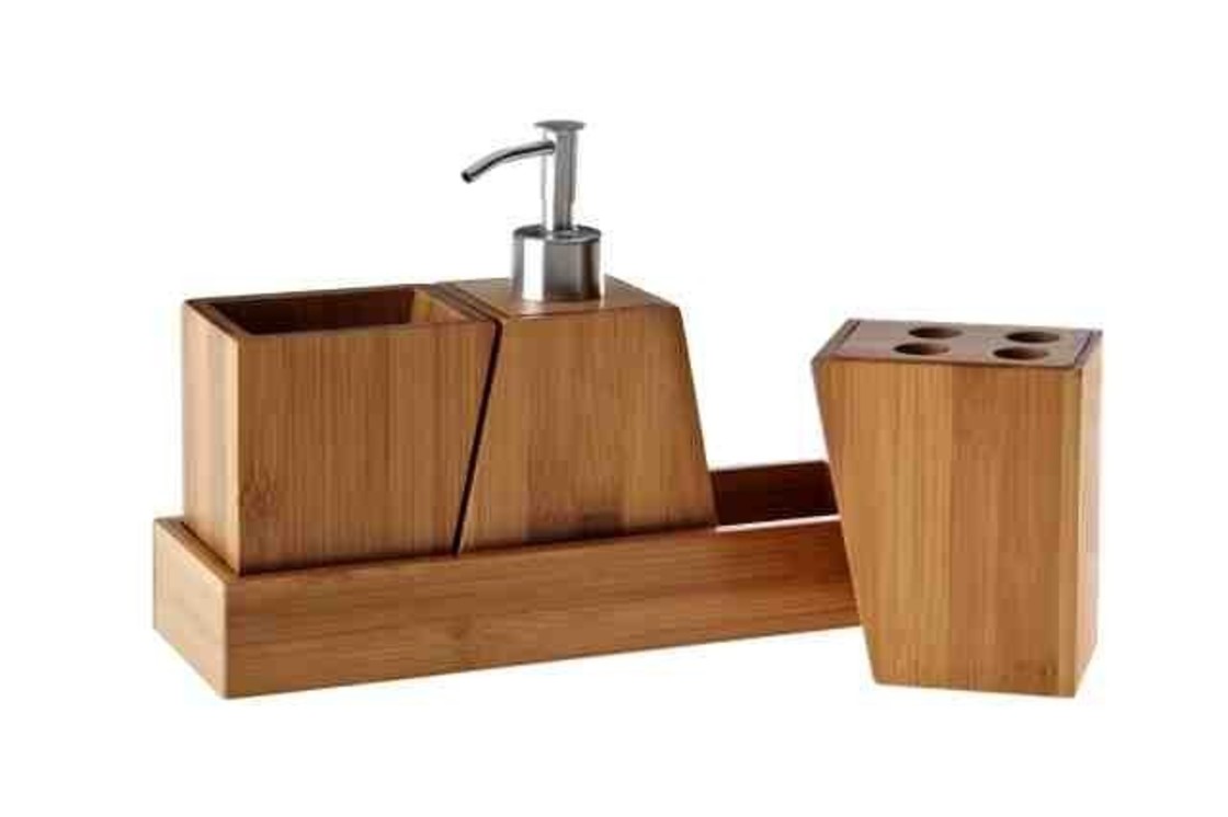 Set da bagno in bambù