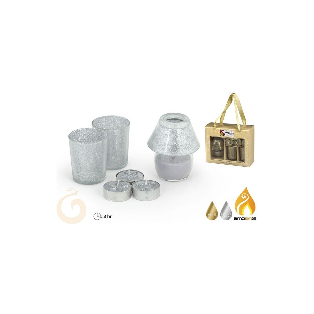 Set di candele per natale