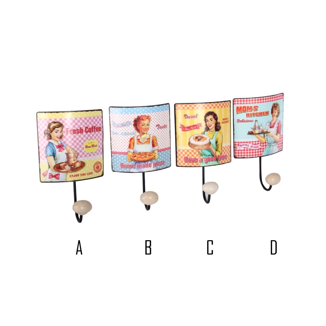 Coat rack Metal (12x6x20 cm) 4 models