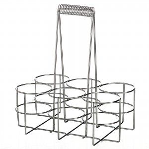 Bottiglia scaffale cromato di ferro (29x19,40x32,50)